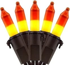 YULETIME Clear Christmas Lights With Brown Wire, 66 Feet 200 Count UL Certified String Lights, Pack Of 2 Sets 33 Ft 100 Count Incandescent Mini Light Set (Clear - Brown Wire) -Department 56 Shop 41Rn5d6hwLS. AC