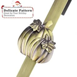 Fovths Metal Wreath Hanger 14.5 Inches Wreath Hook With Pumpkin Interchangeable Icons Wreath Hanger For Front Door Metal Wreath Hook Thanksgiving Autumn Christmas Decorations (Green Bronze, Pumpkin) 8 Fovths Metal Wreath Hanger 14.5 Inches Wreath Hook With Pumpkin Interchangeable Icons Wreath Hanger For Front Door Metal Wreath Hook Thanksgiving Autumn Christmas Decorations (Green Bronze, Pumpkin) -Department 56 Shop 41SMicOZJrL