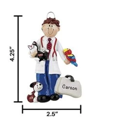 Personalized Veterinarian Ornament 2022 – Polyresin Guy Vet Ornament – Veterinarian Gifts For Men – Future Veterinarian Gifts – Unique Medical Ornaments, Vet Tech Ornament – Vet Christmas Ornament -Department 56 Shop 41SzYahIMgL