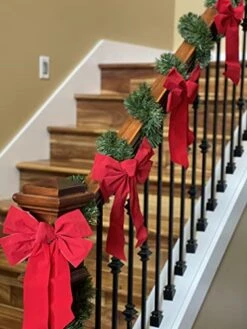 DuraCasa Red Velvet Christmas Wreath Bows 10 Pack - 9" W X 13" L - Holiday Bows Christmas Decorations - Holiday Decor For Outdoor Or Indoor Use - Ideal For Christmas Garland, Large Gifts And Parties 8 DuraCasa Red Velvet Christmas Wreath Bows 10 Pack - 9" W X 13" L - Holiday Bows Christmas Decorations - Holiday Decor For Outdoor Or Indoor Use - Ideal For Christmas Garland, Large Gifts And Parties -Department 56 Shop 41TMnGLdiUL