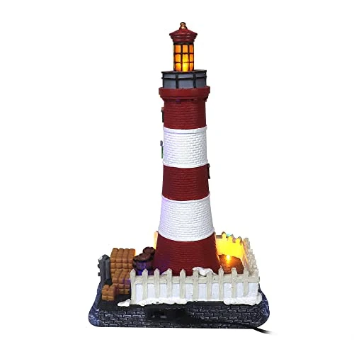 Christmas Village Lighthouse - Lighted Musical Snow Village Collectible Building - Perfect Addition To Your Christmas Indoor Decorations & Holiday Displays - A Thoughtful Gift For Your Loved Ones 3 Christmas Village Lighthouse - Lighted Musical Snow Village Collectible Building - Perfect Addition To Your Christmas Indoor Decorations & Holiday Displays - A Thoughtful Gift For Your Loved Ones - Image 3