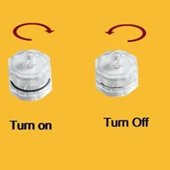 TDLTEK Waterproof Submersible Led Lights Tea Lights For Wedding, Party, Decoration (12 Pieces, Clear White) -Department 56 Shop 41TkRj9mltL