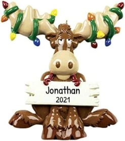 Personalized Reindeer Christmas Ornaments - Moose Christmas Ornaments, Antler Christmas Ornaments, Rudolph Christmas Ornaments, Christmas Reindeer Decor - Tangled Moose - Free Customization 25 Personalized Reindeer Christmas Ornaments - Moose Christmas Ornaments, Antler Christmas Ornaments, Rudolph Christmas Ornaments, Christmas Reindeer Decor - Tangled Moose - Free Customization -Department 56 Shop 41UJUIMUV0L. AC