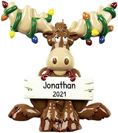 Personalized Reindeer Christmas Ornaments - Moose Christmas Ornaments, Antler Christmas Ornaments, Rudolph Christmas Ornaments, Christmas Reindeer Decor - Tangled Moose - Free Customization 11 Personalized Reindeer Christmas Ornaments - Moose Christmas Ornaments, Antler Christmas Ornaments, Rudolph Christmas Ornaments, Christmas Reindeer Decor - Tangled Moose - Free Customization - Image 11