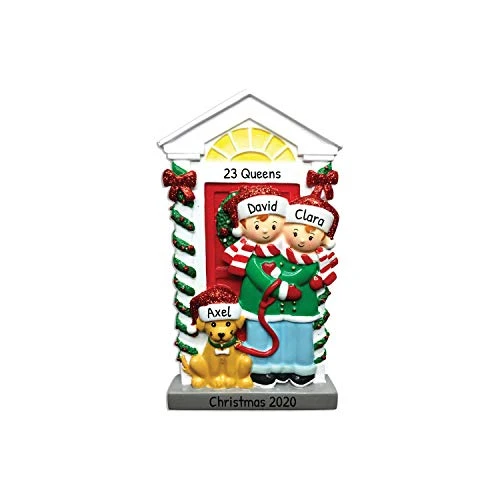 Personalized First Christmas Ornament Couple 2022 - First Christmas Together Ornament 2022 - Couple Ornament With Dog, Our First Christmas Together 2022 - Free Customization 1 Personalized First Christmas Ornament Couple 2022 - First Christmas Together Ornament 2022 - Couple Ornament With Dog, Our First Christmas Together 2022 - Free Customization