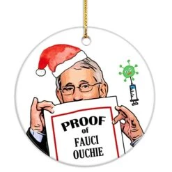 VILIGHT Dr Fauci Christmas Ornament 2021 Xmas Decoration With Tag - 2.75 Inch