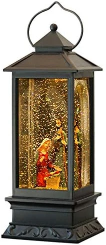 Wondise Lighted Angel Christmas Snow Globes Musical Lantern With Timer, USB Powered & Battery Operated Swirling Glitter Water Lantern (4 X 4 X 12 Inch) 11 Wondise Lighted Angel Christmas Snow Globes Musical Lantern With Timer, USB Powered & Battery Operated Swirling Glitter Water Lantern (4 X 4 X 12 Inch) - Image 11