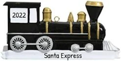 Personalized Locomotive Train Ornament 2022 - Train Christmas Ornaments, Train Engine Ornament, Polar Express Train Ornament, Christmas Tree Trains - Nostalgic Train - Free Customization -Department 56 Shop 41VeJs4dNnL. AC