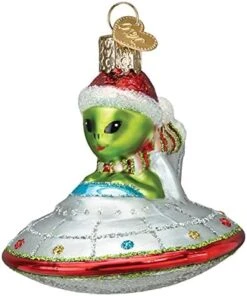 Old World Christmas Ornaments Christmas UFO Glass Blown Ornaments For Christmas Tree -Department 56 Shop 41VtAEt1rGS. AC