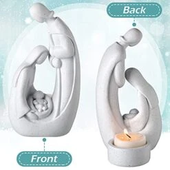 Christmas Nativity Set Nativity Sets For Christmas Indoor Advent Candles Holder Xmas Nativity Scene Christmas Statue Figurines Christmas Decorations Indoor For Holiday Xmas Home Decorations -Department 56 Shop 41Vzai4QhoL