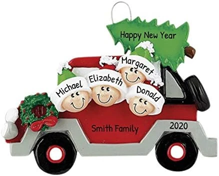 Personalized Family Ornament 2022 - Family Of Four Christmas Ornaments 2022 - Car Ornament For Christmas Tree 2022 Car Ornaments Family Camper Ornaments Family Of 4 - Free Customization 6 Personalized Family Ornament 2022 - Family Of Four Christmas Ornaments 2022 - Car Ornament For Christmas Tree 2022 Car Ornaments Family Camper Ornaments Family Of 4 - Free Customization - Image 6