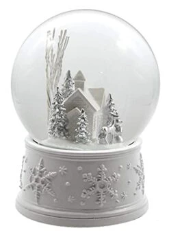 100MM White Christmas Snow Globe From The San Francisco Music Box Company 10 100MM White Christmas Snow Globe From The San Francisco Music Box Company -Department 56 Shop 41WcETRwn7L