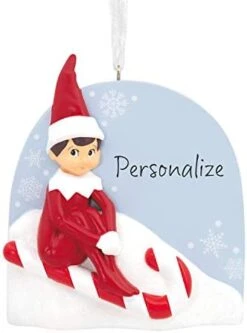 Hallmark Personalized Christmas Ornament, Elf On The Shelf (0002HCM5498) -Department 56 Shop 41WuzbXjyOL. AC