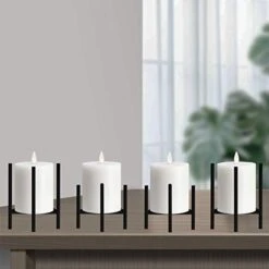 Jiyimi Christmas Black Candle Holders Set Of 4 For Table Centerpiece Geometric Straight Triangle Candlestick Holder Metal Iron Fireplace Candelabras Supports Ideal For Wax Pillar Candles 12 Jiyimi Christmas Black Candle Holders Set Of 4 For Table Centerpiece Geometric Straight Triangle Candlestick Holder Metal Iron Fireplace Candelabras Supports Ideal For Wax Pillar Candles -Department 56 Shop 41XTbLC9uhL