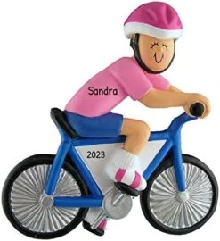Personalized Bicycle Ornament 2022 - Mountain Bike Ornament, Dirt Bike Christmas Ornaments, Bicyclist Ornament, Bicycle Ornament - Cyclist Girl - Free Customization -Department 56 Shop 41Xnhkz3SoL. AC