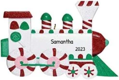 Personalized Locomotive Train Ornament 2022 - Train Christmas Ornaments, Train Engine Ornament, Polar Express Train Ornament, Christmas Tree Trains - Nostalgic Train - Free Customization -Department 56 Shop 41Y5SInGI7L. AC
