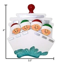 Personalized Family Ornament 2022 - Family Of Four Christmas Ornaments 2022 - Family Cruise Ship Ornament Family Of 4 Ship Ornaments Vacation Ornaments 2022 - Free Customization 8 Personalized Family Ornament 2022 - Family Of Four Christmas Ornaments 2022 - Family Cruise Ship Ornament Family Of 4 Ship Ornaments Vacation Ornaments 2022 - Free Customization -Department 56 Shop 41YCQdeeLTL