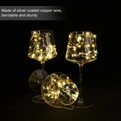20 Pack 5ft 30 LED Fairy Lights Battery Operated String Lights - Ideal For Wedding Centerpieces,Table Decor,Crafts,Mason Jars,and Christmas Decorations - Silver Wire,Firefly Mini Lights - Warm White -Department 56 Shop 41YFhZ8a3QL