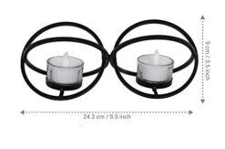 TIED RIBBONS Decorative Metal Tealight Candle Holder For Side/Center Table Dining Table Living Room Christmas Lighting Home Decoration 8 TIED RIBBONS Decorative Metal Tealight Candle Holder For Side/Center Table Dining Table Living Room Christmas Lighting Home Decoration -Department 56 Shop 41YN5NdhKNL