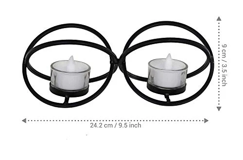 TIED RIBBONS Decorative Metal Tealight Candle Holder For Side/Center Table Dining Table Living Room Christmas Lighting Home Decoration 4 TIED RIBBONS Decorative Metal Tealight Candle Holder For Side/Center Table Dining Table Living Room Christmas Lighting Home Decoration - Image 4