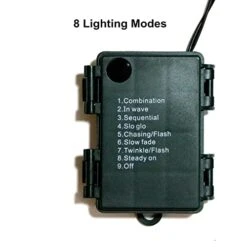 Hanizi 9 FT Christmas Garland, Battery Operated 8 Lighting Modes, Lighted Christmas Garland With 50 LEDs, Pine Cones, Red Berries -Department 56 Shop 41ZXerZ6wBL