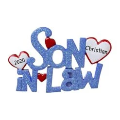 Personalized Son In Law Christmas Ornaments 2022 - Son Ornament 2022, For Son In Law, 2022 Family Christmas Ornament, Son In Law Ornament, My Favorite Son In Law - Free Customization 12 Personalized Son In Law Christmas Ornaments 2022 - Son Ornament 2022, For Son In Law, 2022 Family Christmas Ornament, Son In Law Ornament, My Favorite Son In Law - Free Customization -Department 56 Shop 41ZZ3SAPiFL