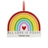 Personalized All Love Is Equal Ornament - Gay Pride Christmas Ornaments, LGBT Ornament, LGBTQ Christmas Ornaments, Rainbow Christmas Ornaments, Lesbian Christmas Ornaments - Free Customization -Department 56 Shop 41Zg8s1DafL