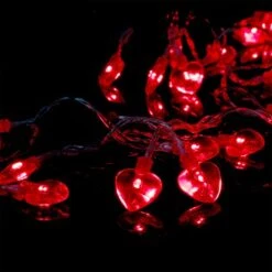 14.5ft 40LED Valentines Day Decorations String Lights, Heart Shape Hanging Garland Valentines Day Decor For Indoor Outdoor Home Room Party Wedding