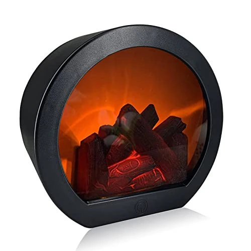 GSY Fireplace Decorative Lantern , Fireplace Light LED Simulation Log Flame Effect , Touch Switch And USB Powered Fireplace Lantern For Home Decor Indoor Christmas Ornament 1 GSY Fireplace Decorative Lantern , Fireplace Light LED Simulation Log Flame Effect , Touch Switch And USB Powered Fireplace Lantern For Home Decor Indoor Christmas Ornament