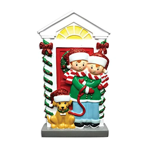 Personalized First Christmas Ornament Couple 2022 - First Christmas Together Ornament 2022 - Couple Ornament With Dog, Our First Christmas Together 2022 - Free Customization 2 Personalized First Christmas Ornament Couple 2022 - First Christmas Together Ornament 2022 - Couple Ornament With Dog, Our First Christmas Together 2022 - Free Customization - Image 2