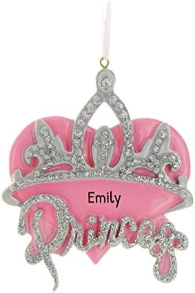 Personalized Princess Ornaments For Christmas Tree - Princess Christmas Ornaments, Daughter Ornament 2022, Baby Girl Ornament, Pink Christmas Ornaments - Carriage & Slippers - Free Customization 11 Personalized Princess Ornaments For Christmas Tree - Princess Christmas Ornaments, Daughter Ornament 2022, Baby Girl Ornament, Pink Christmas Ornaments - Carriage & Slippers - Free Customization - Image 11