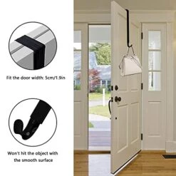 Adjustable Wreath Hanger For Front Door, Metal Wreath Hook For Tall Door 2Pack, 15"-25.4" Adjustable Front Door Wreath Holder Ornament Metal Hook For Christmas Decor Wreath Over The Door Hanger, Black -Department 56 Shop 41bHRnwhenL