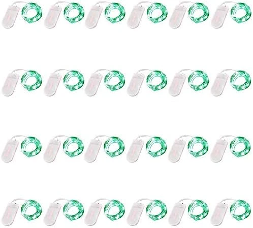 24 Pack Fairy Lights Battery Operated 6.6ft 20 Led Mini String Lights Silver Wire Starry Lights For DIY Wedding Party Festival Halloween Christmas (Cool White) 9 24 Pack Fairy Lights Battery Operated 6.6ft 20 Led Mini String Lights Silver Wire Starry Lights For DIY Wedding Party Festival Halloween Christmas (Cool White) - Image 9