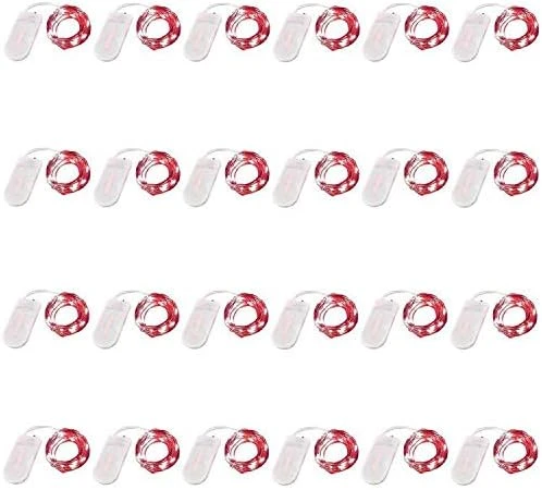 24 Pack Fairy Lights Battery Operated 6.6ft 20 Led Mini String Lights Silver Wire Starry Lights For DIY Wedding Party Festival Halloween Christmas (Cool White) 13 24 Pack Fairy Lights Battery Operated 6.6ft 20 Led Mini String Lights Silver Wire Starry Lights For DIY Wedding Party Festival Halloween Christmas (Cool White) - Image 13
