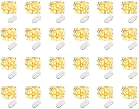 LEDIKON 20 Pack Fairy Lights Battery Operated,Long Lasting 7.2ft 20 LED Silver Wire Warm White Firefly Mason Jar Lights,Mini Led String Lights For Mason Jars Party Crafts Wedding Décor 7 LEDIKON 20 Pack Fairy Lights Battery Operated,Long Lasting 7.2ft 20 LED Silver Wire Warm White Firefly Mason Jar Lights,Mini Led String Lights For Mason Jars Party Crafts Wedding Décor - Image 7