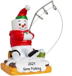 Personalized Father And Son Fishing Ornament 2022 - Fly Fishing Ornament, 12 Days Of Fishmas, Fishing Ornaments For Christmas Tree, Boat Ornament - Free Customization -Department 56 Shop 41cEP9qqJL. AC