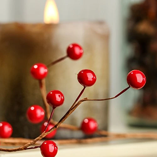 Factory Direct Craft 6 Feet Rich Red Berry Garland For Christmas Holiday Decorating 1 Factory Direct Craft 6 Feet Rich Red Berry Garland For Christmas Holiday Decorating