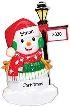 Personalized Snowman Christmas Ornaments - Snowman Ornaments 2022, Frosty Snowman Ornaments, Frosty Friends Ornaments, Snow Buddies 2022 Ornament - Catching Snowflakes - Free Customization -Department 56 Shop 41cGUO SmAL. AC