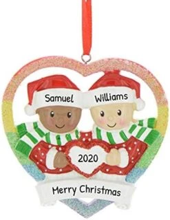 Personalized All Love Is Equal Ornament - Gay Pride Christmas Ornaments, LGBT Ornament, LGBTQ Christmas Ornaments, Rainbow Christmas Ornaments, Lesbian Christmas Ornaments - Free Customization -Department 56 Shop 41ddMyY7 1L. AC
