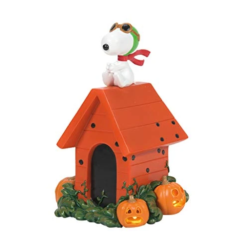 Department 56 Peanuts Village Accessories Snoopy The Flying Ace The Red Baron Lit Figurine, 6.25 Inch, Multicolor 1 Department 56 Peanuts Village Accessories Snoopy The Flying Ace The Red Baron Lit Figurine, 6.25 Inch, Multicolor