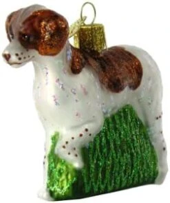 Old World Christmas Ornaments Brittany Spaniel Glass Blown Ornaments For Christmas Tree -Department 56 Shop 41do0lKjU9L. AC