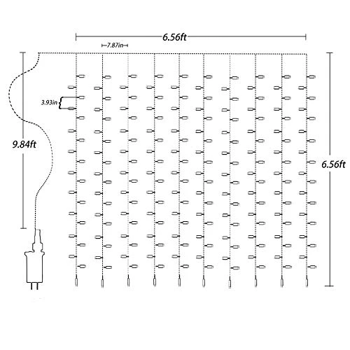 Amadecohome Curtain Lights, Pink 8 Modes LED String Lights For Garden, Teen Girls' Room, Party, Window, Wall And Valentines Day Decor 4 Amadecohome Curtain Lights, Pink 8 Modes LED String Lights For Garden, Teen Girls' Room, Party, Window, Wall And Valentines Day Decor - Image 4