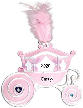 Personalized Princess Ornaments For Christmas Tree - Princess Christmas Ornaments, Daughter Ornament 2022, Baby Girl Ornament, Pink Christmas Ornaments - Carriage & Slippers - Free Customization 7 Personalized Princess Ornaments For Christmas Tree - Princess Christmas Ornaments, Daughter Ornament 2022, Baby Girl Ornament, Pink Christmas Ornaments - Carriage & Slippers - Free Customization - Image 7