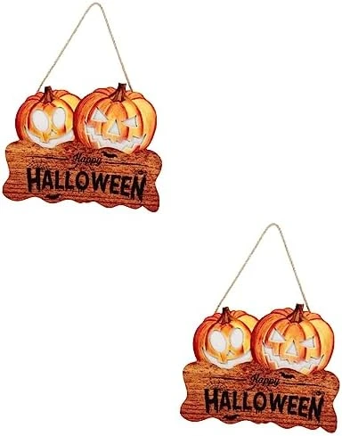 VOSAREA 3pcs Haunted For Trick Rustic Halloween Front Hanging Themed Decor Signs With Home Hangers Outdoor Sign Indoor Lighted House Battery Up Treat Pumpkin Decoration Lamp O Window 6 VOSAREA 3pcs Haunted For Trick Rustic Halloween Front Hanging Themed Decor Signs With Home Hangers Outdoor Sign Indoor Lighted House Battery Up Treat Pumpkin Decoration Lamp O Window - Image 6