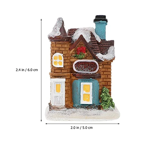 ABOOFAN 6Pcs Christmas Village Sets LED Lighted Christmas Village Houses Pre- Lit Tiny Resin Collectible Building DIY Christmas Doll Figurine Holiday Christmas Tree Ornaments 7 ABOOFAN 6Pcs Christmas Village Sets LED Lighted Christmas Village Houses Pre- Lit Tiny Resin Collectible Building DIY Christmas Doll Figurine Holiday Christmas Tree Ornaments - Image 7