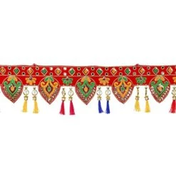 Artificial Leaf Design Garland Door Toran Decorative Hanging Bandanwar For Parties Indian Wedding Puja Pooja Festival Theme Décor Traditional Bandhanwar Home Entrance Temple Mandir(Size 40") -Department 56 Shop 41f793a6fZL