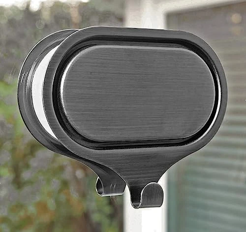 Haute Decor Attract® Large Dual Pinch-Free Magnetic Wreath Hanger - Strong Pair Of Magnetic Hooks For Single-Pane Glass Or Metal Surfaces (Brushed Nickel) 1 Haute Decor Attract® Large Dual Pinch-Free Magnetic Wreath Hanger - Strong Pair Of Magnetic Hooks For Single-Pane Glass Or Metal Surfaces (Brushed Nickel)