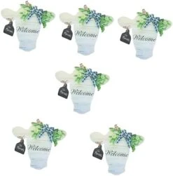 Abaodam 1pc Listing Photo Hanger Front Door Hanger Fall Garland Festival Wreath Rustic Welcome Sign DIY Craft Door Hanger Acrylic Grey Practical Wall Pendant Xmas Party Doorplate Wooden -Department 56 Shop 41fS05eXGJL. AC