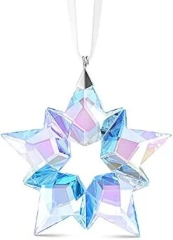 SWAROVSKI Christmas Ornament, Bell & Star, Large, Clear Crystal -Department 56 Shop 41fWKJRh1YL. AC
