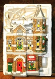 Department 56 The Original Snow Village: "Jack's Corner Barber Shop"